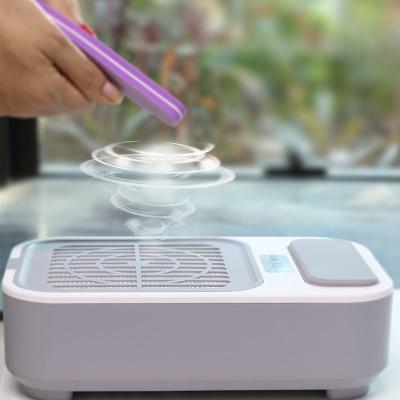 China ABS 60w Nail Dust Collector Suction Nail Art Vacuum Cleaner Manicure Tool 100-240v Strong Suction Collector for sale