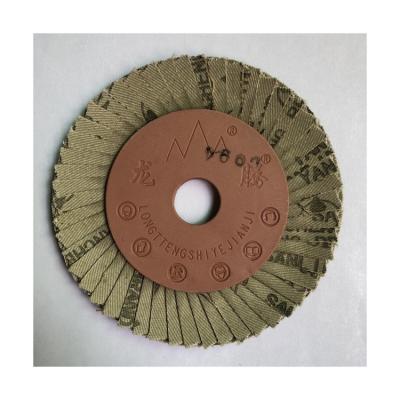 China New Original 50 Flaps General Purpose Metal Grit Flap Disc Wheel For Low Noise Cleaning Weld Seams Deburring for sale