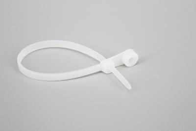 China DM-3*150mm Cheap price nylon 66 UL 94V-2 Mount Head Screw/Nail Mount Hole Cable Zip Wire Tie White 100 Pcs for sale