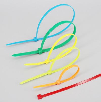 China Heat resisting 85 Degree Disposable Plastic colorful Self Locking Nylon Zip Ties made in china for sale