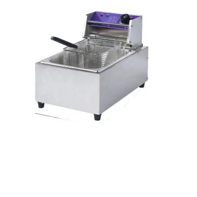 China Commercial Kitchen Frying Commercial Kitchen Equipment New 10L Electric Stainless Steel Deep Fryer with Double Tanks for Restaurant and Home Use for sale