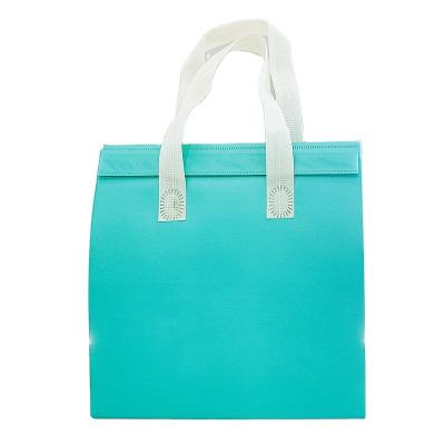 China Waterproof Customized Nonwoven Takeout Tote Bags For Food Delivery Aluminum Foil Insulation Large Capacity Cooler Handheld Bag for sale