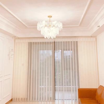 China Hanas Manufacturer Customized Color Matching Semi Aesthetics Moistureproof Dream Sunshade Curtain Vertical Blinds for sale