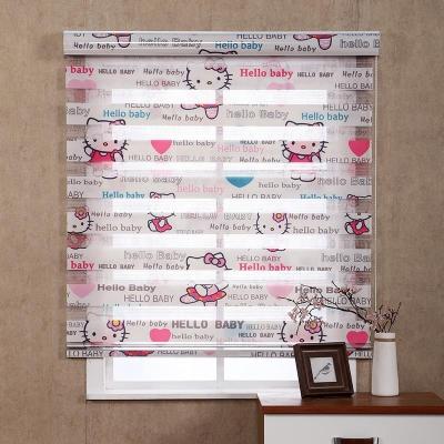 China Children's new style hotel zebra blinds blackout chain zebra blinds zebra blind cloth for sale