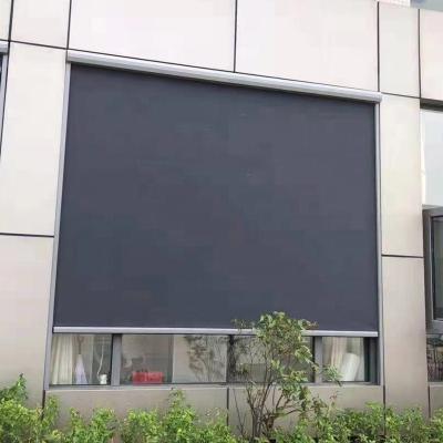 China Minimalist Outdoor Blinds Waterproof Outdoor Motorized Roller Blinds Automatic Zipper Roller Blind for sale