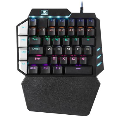 China Mechanical Keyboard One-Handed Gaming Left Keypad Mechanical Keyboard For PUGB Mobile Gaming Keyboard PC Laptop Left Dropshipping for sale