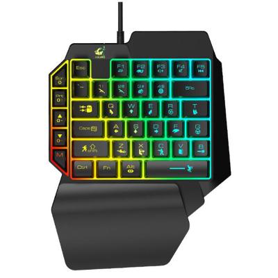 China One handed gaming keyboard. Left one handed gaming keyboard numeric keypad mechanical gaming keyboard for PUBG laptop mobile game for sale