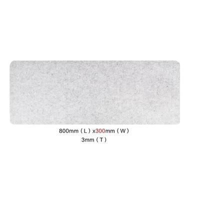 China Double Sided Mouse HEATER Mat Writing Desk Pad Wool Felt Wide Gaming Mouse Pad White Custom Sublimation Long for sale