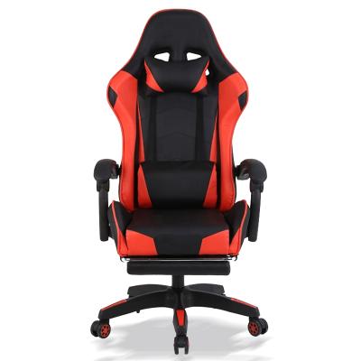 China Free Sample(Size)Adjustable PC Desk Packing Extended Leather Silla Gamer Dropshipping Computer Led Gaming Chair With Footstool for sale