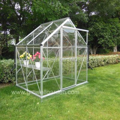 China 2018 New Design Easily Assembled Small Size Solid Clear Polycarbonate Film Garden Greenhouse for sale