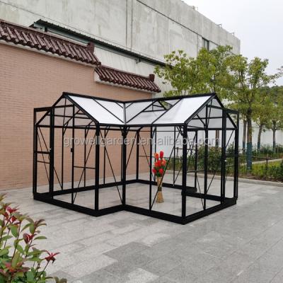 China Easily Assembled Strong Aluminum Greenhouse From Growell Orangery for sale