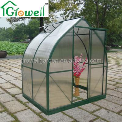 China Easily assembled arched wall structure with polycarbanate greenhouse (V705) for sale