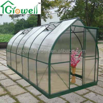 China Easily Assembled Polycarbanate Or Glass Cover Popped Frame Growing Greenhouse (V714) for sale