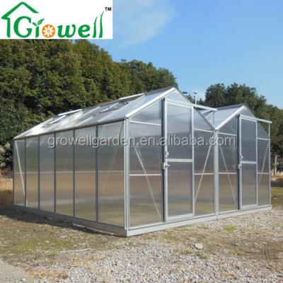 China Easily Assembled Large Stable Structure Polycarbonate Sheet Cover And Garden Greenhouse (GMA1407) for sale