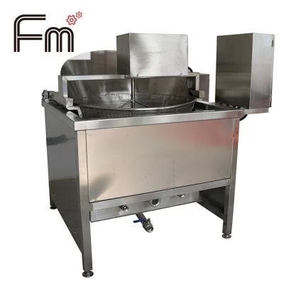 China Fried peanut fryer high quality automatic discharge cooker for chicken wings for sale