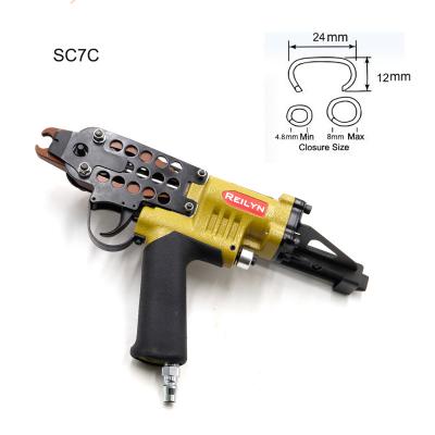 China Used for Pet Cage SC7C Ring Plier C Ring Nailer C24 Hog Ring Nailer Pneumatic Nail Gun for sale