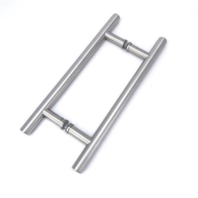 China Modern China Supplier Glass Door Handle 304 Stainless Steel Pull Handle H Type Shower Door Handle for sale