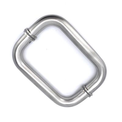 China Modern high quality hot sale round door stainless steel tube glass door handle for sale