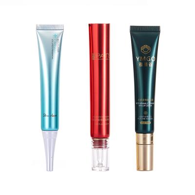 China Recyclable Matte White Soft Touch Facial Clenser Pump Tubes 15-30Ml Eye Cream Cosmetic Packaging Custom Tube Airless Tubes for sale