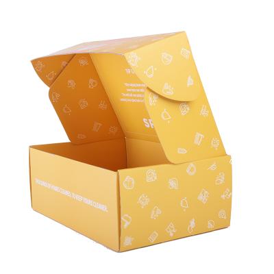 China Recyclable Custom Leaves Natural E Flush Cardboard Tuck Top Mailer Shipping Corrugated Box For Cosmetic for sale