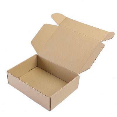 China Recyclable Plain Folded Kraft Paper Packaging Gift Box/Corrugated Box/Shipping Box Custom Logo Shipping Cardboard for sale