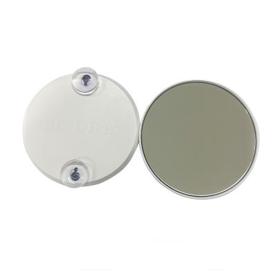 China Self Adhesive Wall Mounted 10X Magnifying Hand Pocket Magnifying Shaving Makeup Mirror With Suction Cup Diameter 10 for sale