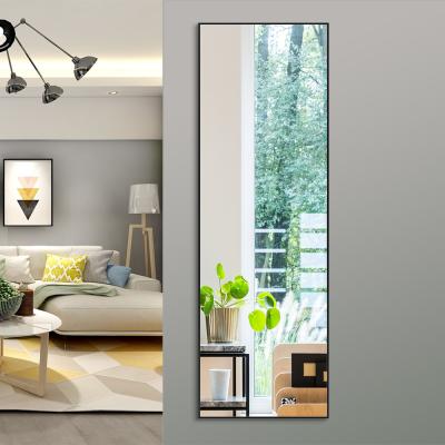 China W104D Modern Bedroom Wall Mounted Full Height Full Body Length Silver Mirror for sale