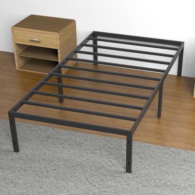 China Home Furniture Student Full Black Hotel Attic Metal King Queen Single Bed Frame Inch Fits Easy Wholesale 75*38 for sale