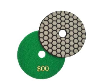 China Marble 4 Inch #800 Dry Diamond Polishing Pads 100 Mm Flexible Diamond Sanding Discs For Granite Marble for sale