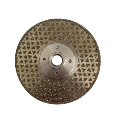 China Durable 125mm Clad Cutting Wheel For Concrete Marble Granite Double Side Metal Diamond Saw Blade Wheel Flange Double for sale