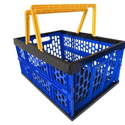 China PP Plastic Collapsible Collapsible Basket With Handle for sale