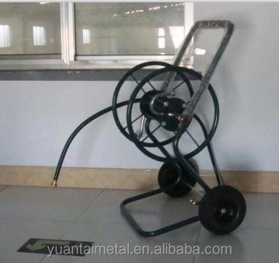 China 2 Wheel Hose Reel Cart Garden Yard Lawn Water Storage Standing Outdoor Home High Quality Organic Tools for sale