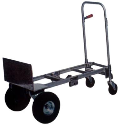 China HT1874 Aluminum Hand Held Storage Trolley With Pneumatic Wheel for sale