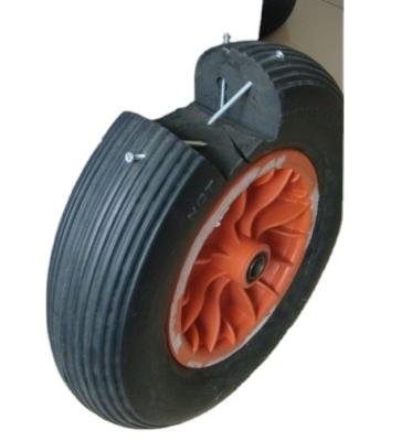 China Heavy Duty Rim 250mm Foam Flat Freewheel Rubber Wheel Steel Or Plastic PU Wheels 300-4 350-4 350-6 350-8 400-4 400-6 400-8 450-8 650-8 for sale