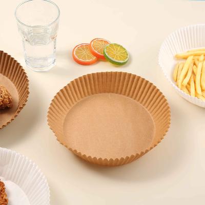 China Waterproof Round Parchment Paper for Air Fryer Tray Liners Using Disposable Wax Paper in Air Fryer for sale