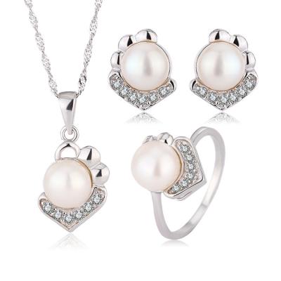 China TRENDY Wholesale fashion luxury stone woman 925 sterling silver jewelry ear rings pendant earrings and necklace sets for sale