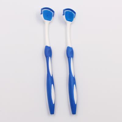 China New Foldable Wholesale Plastic Silicone Tongue Scraper Dental Tongue Brush Tongue Remover For Oral Care for sale