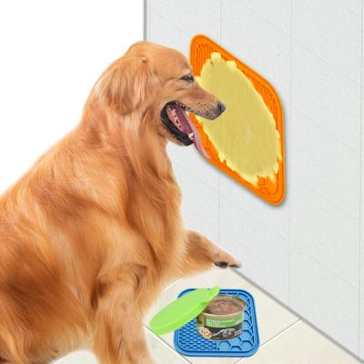 China 2022 Food Grade BPA Free Conductor Silicone Slow Sustainably Feeding Pets Licking Mat Dog Lick Pad With Suction for sale