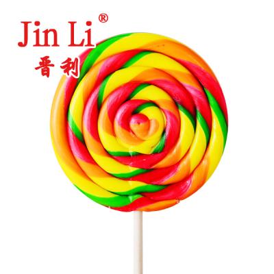 China Natural Round Swirl Iridescent Lollipop for sale