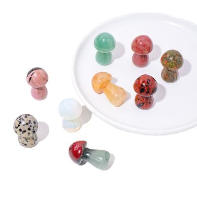 China art & Wholesale Natural Quartz Collectible 2cm Mini Crystal Healing Stones Crystal Crafts Crystal Mushroom for sale