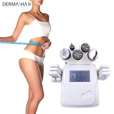 China Weight Loss 6 IN 1 Cavitation Machine Vacuum RF Vacuum Cavitation System Lipolaser Slimming Machine for sale