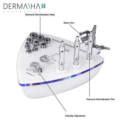 China Professional Dermabrasion Microdermabrasion Skin Revitalizer Diamond Facial Beauty Machine for Removing Acne Scars and Fine Lines for sale