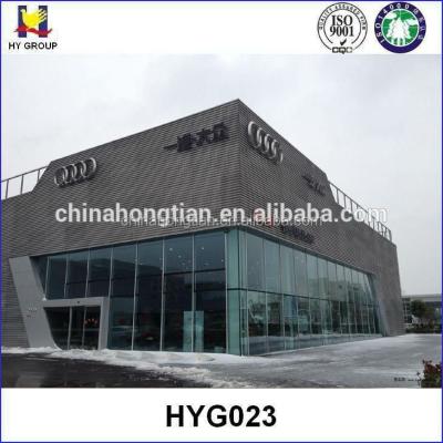 China Showroom Design Audi Prefabricated Steel Structure Car Showroom Design for sale