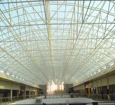 China Exhibition Hall Grid Steel Structure Lighting Structural Roof Roof for sale