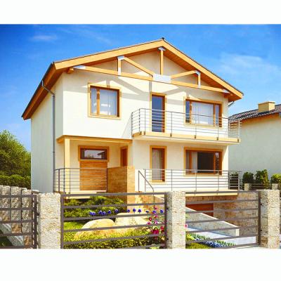 China Hotel design light steel frame house luxury two storey prefab villa for sale for sale