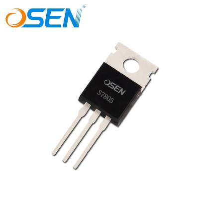 China New and Original High Efficiency OSEN Transistor (TO-220) S7805 Voltage Regulator Good Stability Reliability for sale