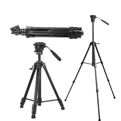 China Tripod for Video Cameras Best Professional Flexible Aluminum DSLR Stand Phone Heavy Duty Camera Tripod for Video Cameras for sale