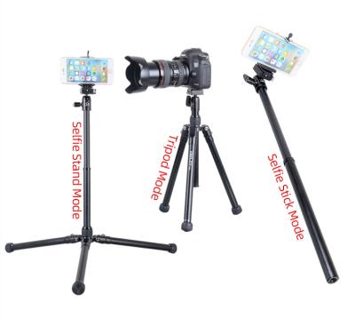 China Kingjoy PORTABLE Lightweight Adjustable Monopod Travel Smartphone Selfie Stick Flexible Mobile Phone Travel Tripod Stand for sale