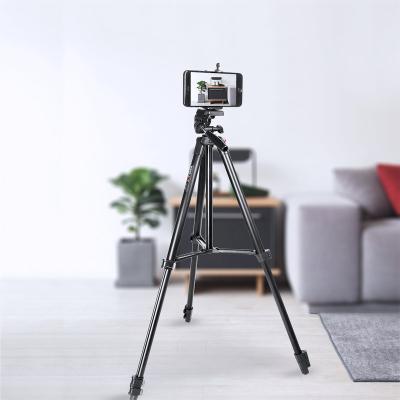 China Kingjoy Professional 4 Sections Lightweight Aluminum DSLR Camera Photo Mobile Smartphone Tripod For Camera for sale