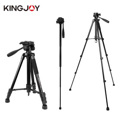 China Kingjoy Digital Camera Mini 360 Rotating Camera Tripod Flexible Foldable Rotating Sections Professional 4 Sections for sale